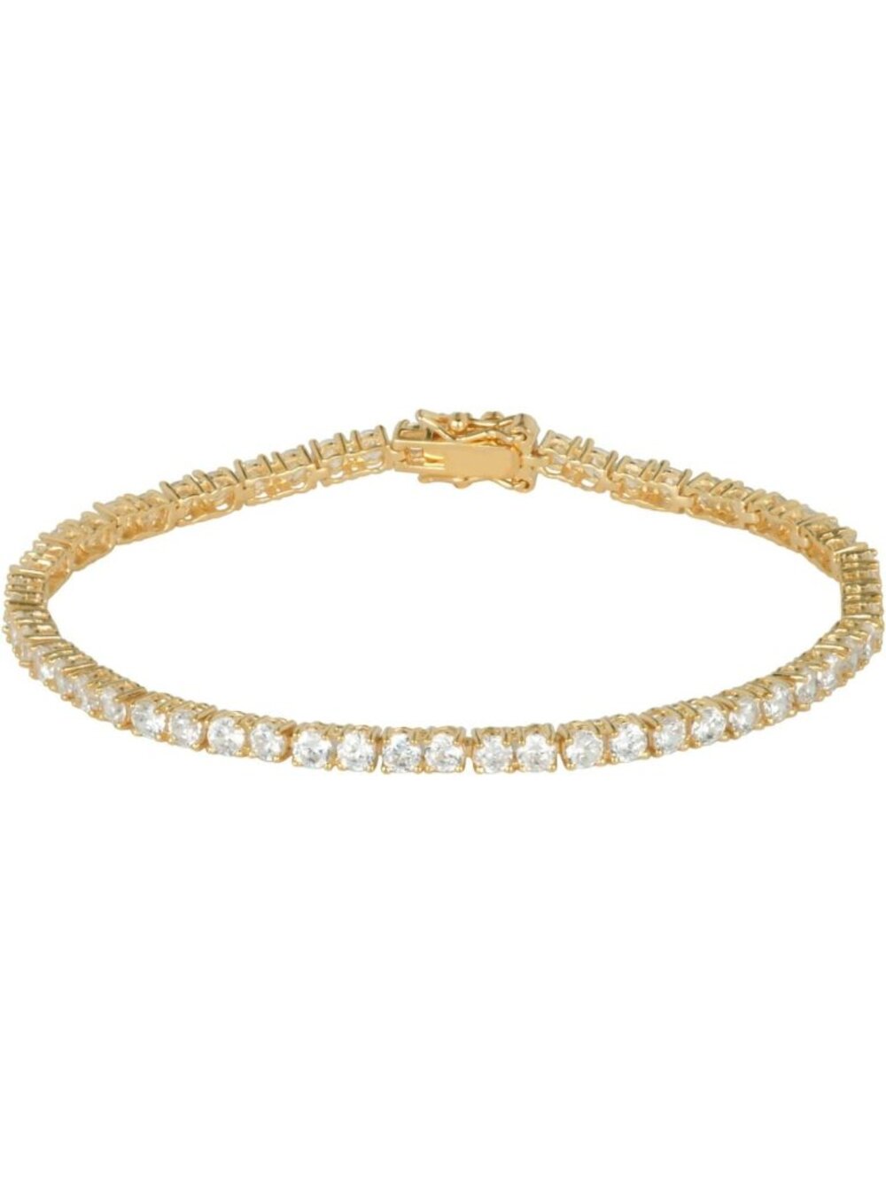Elegant Sterling Silver Round Cut CZ Tennis Bracelet - Sparkling Jewelry Gift